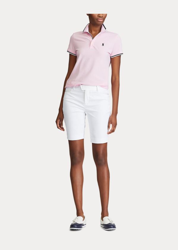 Camisa Polo Ralph Lauren Mujer Rosas - Tailored Fit Golf - OZJBL4267